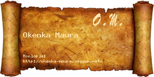 Okenka Maura névjegykártya